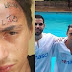 Joven tatuado en su frente como ladrón se arrepiente y es bautizado.