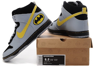 Batman Nike Dunks/Nike Dunk SB High Men Batman Robin Black Yellow