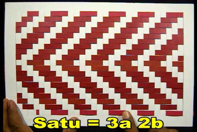 Motif Anyaman Dari Kertas Asturo Ideku Unik