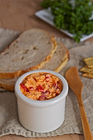 pimento cheese spread with roasted red peppers