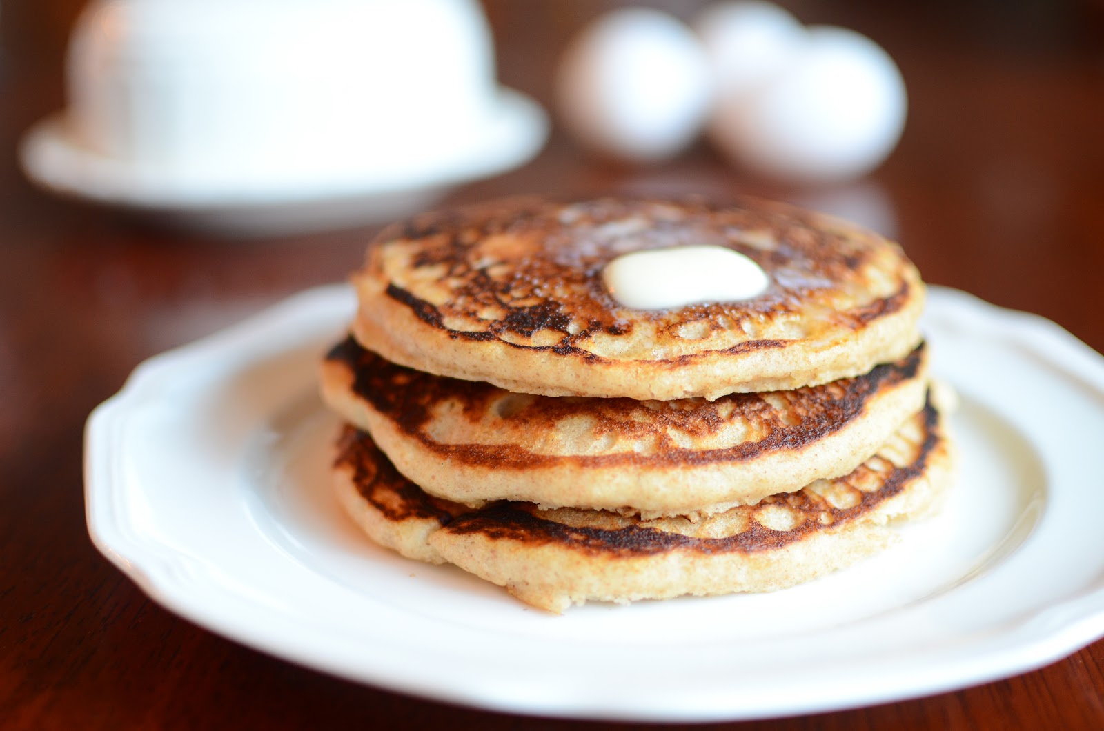ButterYum: Whole Wheat Buttermilk Pancakes from Cooking Light
