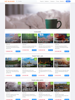 Mẫu giao diện đặt tour du lịch online