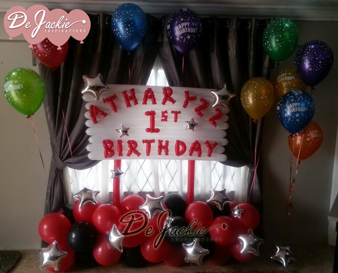 1 birthday balloon decorations