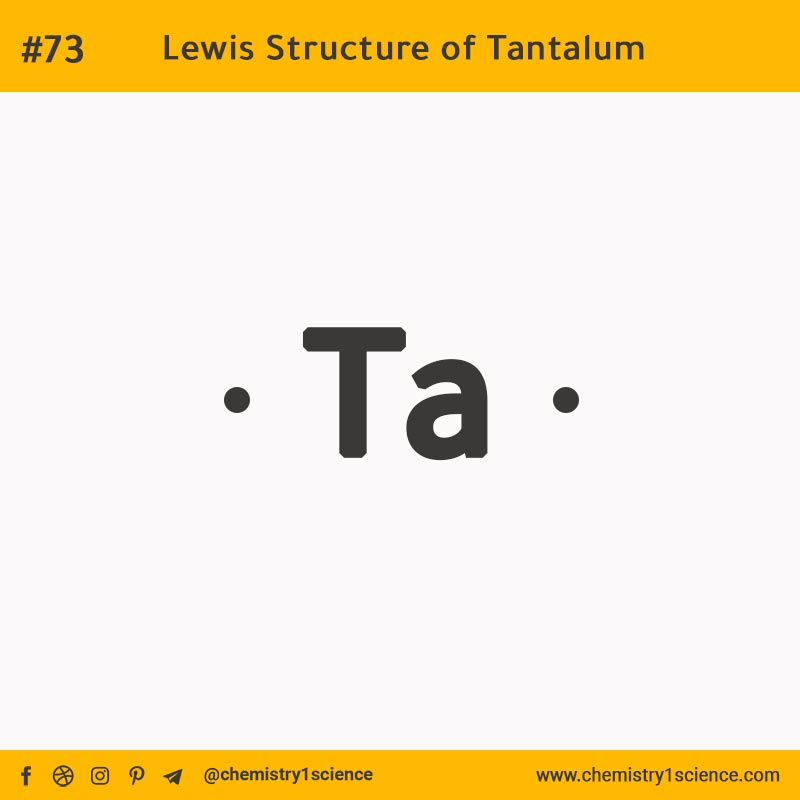 Lewis Structure of Ta Tantalum  تركيب لويس لعنصر التانتالوم