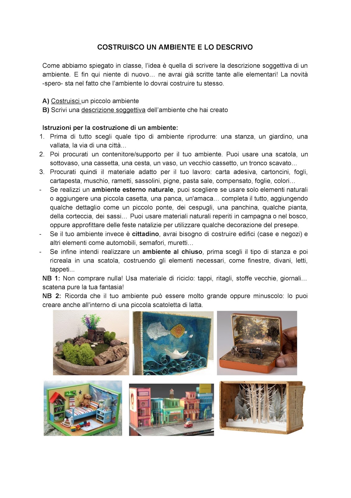 Il blog della 1e di lavis: compiti per le vacanze di natale! Descrizione di un giardino