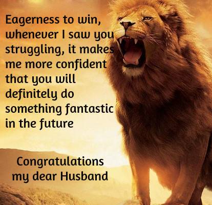 Congratulations quotes for husband