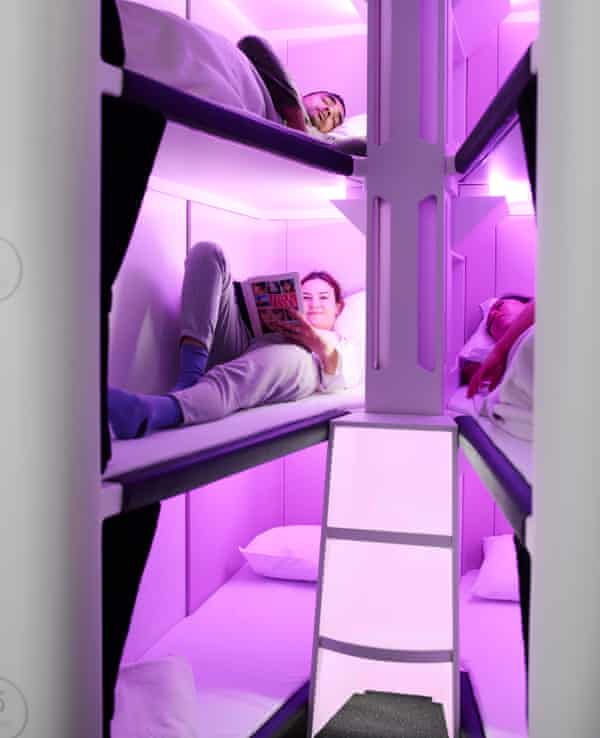 Arjunpuri in Qatar Lieflat beds in economy class Air New Zealand