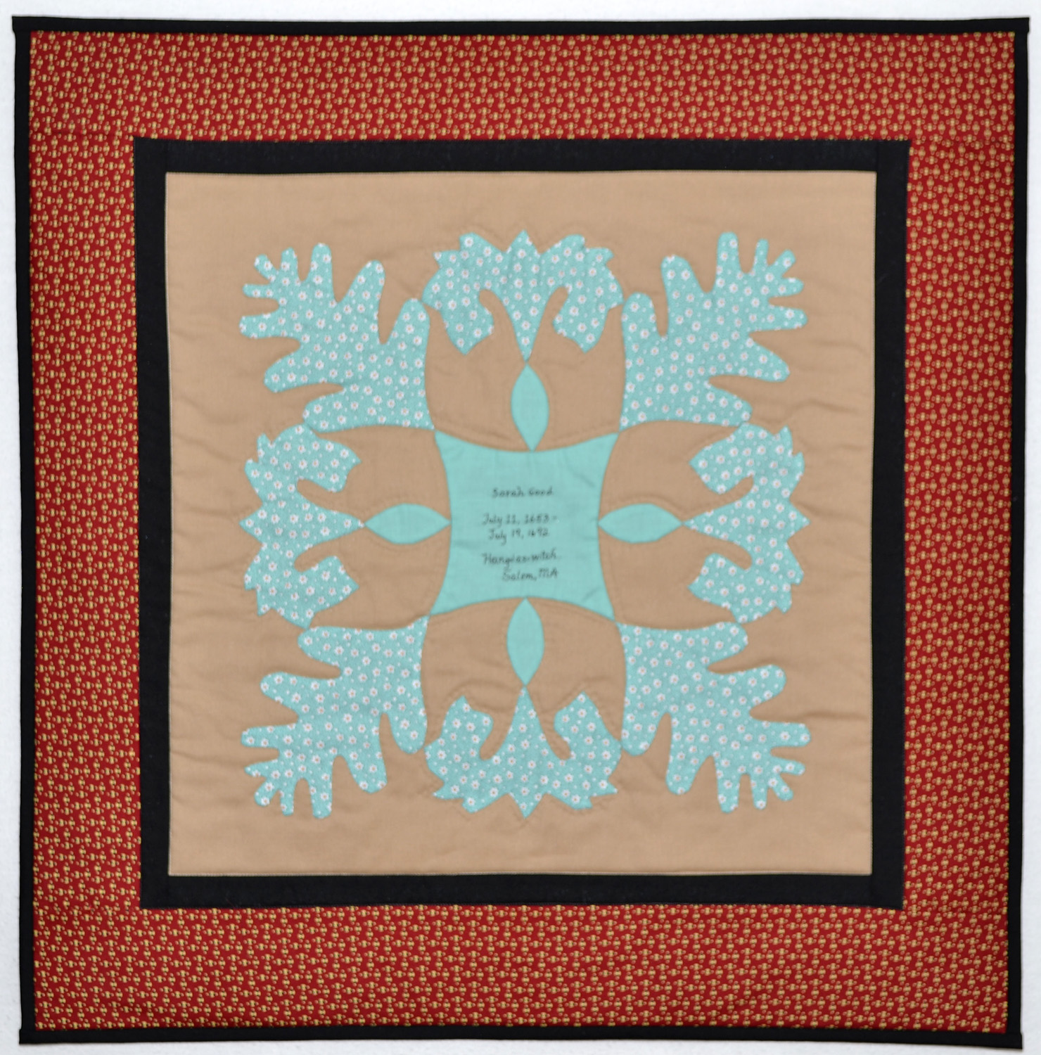 Quilts and Musings Sarah Good hanged as a witch