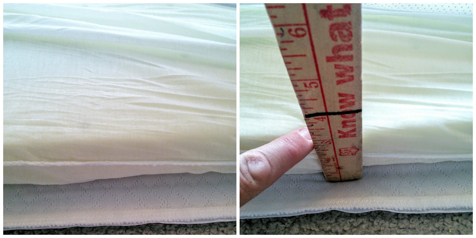 Check out my video of me opening up the memory foam mattress topper.