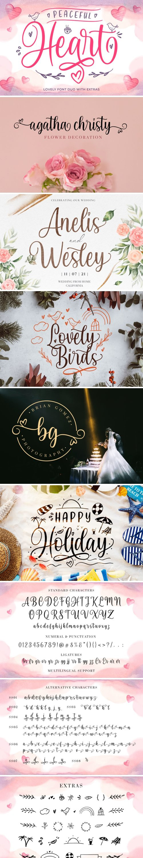 Peaceful Heart Font Free Download 2 p%255Bop