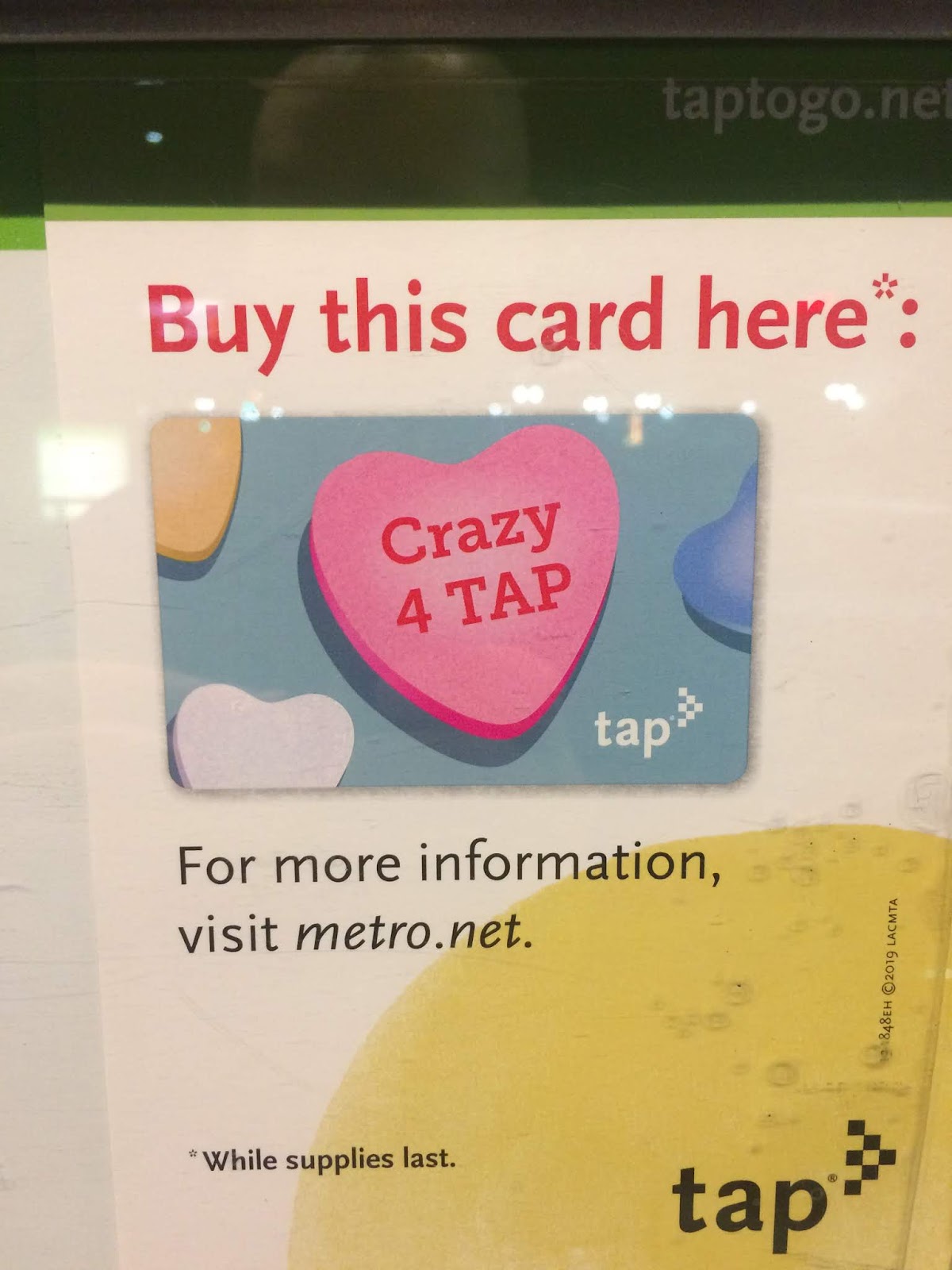 Tap Cards of Metro Los Angeles 2019 The Movement TAP Cards