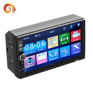 In Car Player Multimedia System 7018B Double Din 7inch Touchscreen Bluetooth Head Unit