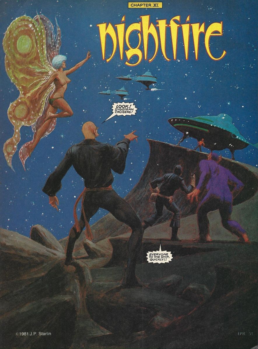 Comic Book Nudes: Epic Illustrated #7, "Metamorphosis Odyssey": Happy