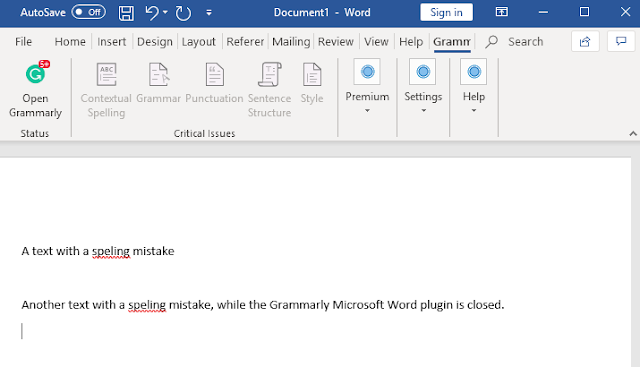 Does grammarly autosave free