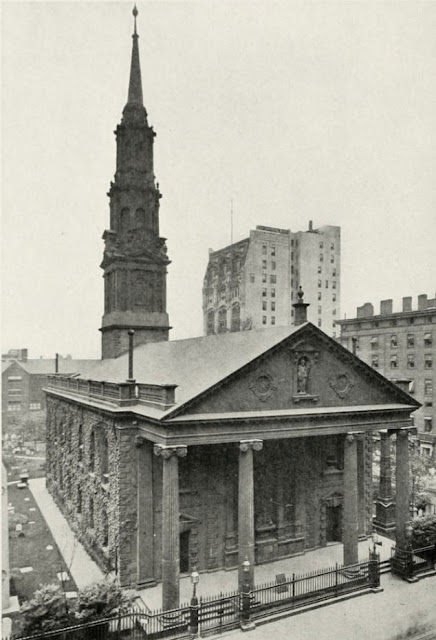 St. Paul's Chapel of Trinity Church in 1907 randommusings.filminspector.com