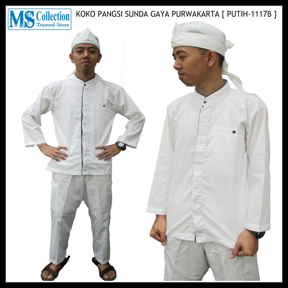 KOKO PANGSI SUNDA GAYA PURWAKARTA [ PUTIH-1117B ]
