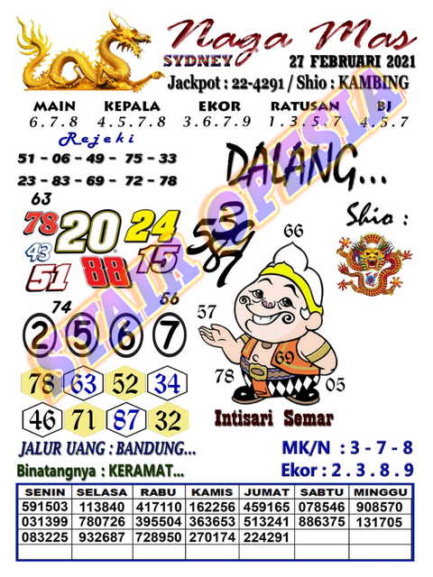 🐧 Syair kalong sgp 27 februari 2022