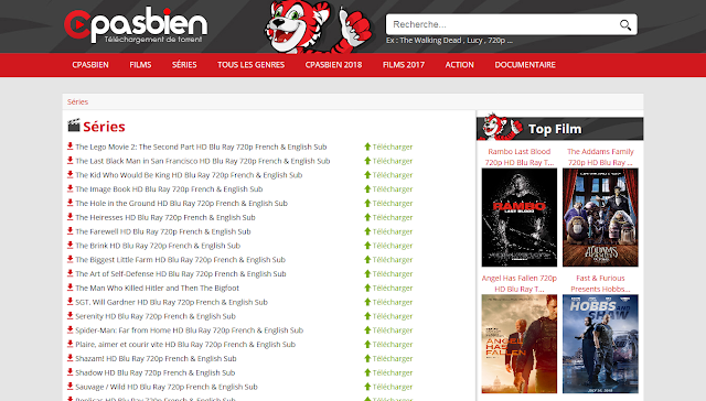 Cpasbien Com Téléchargement Film Gratuite Utorrent Cpasbien 2020 - Télécharger torrent Séries, Films, Jeux, Logiciel