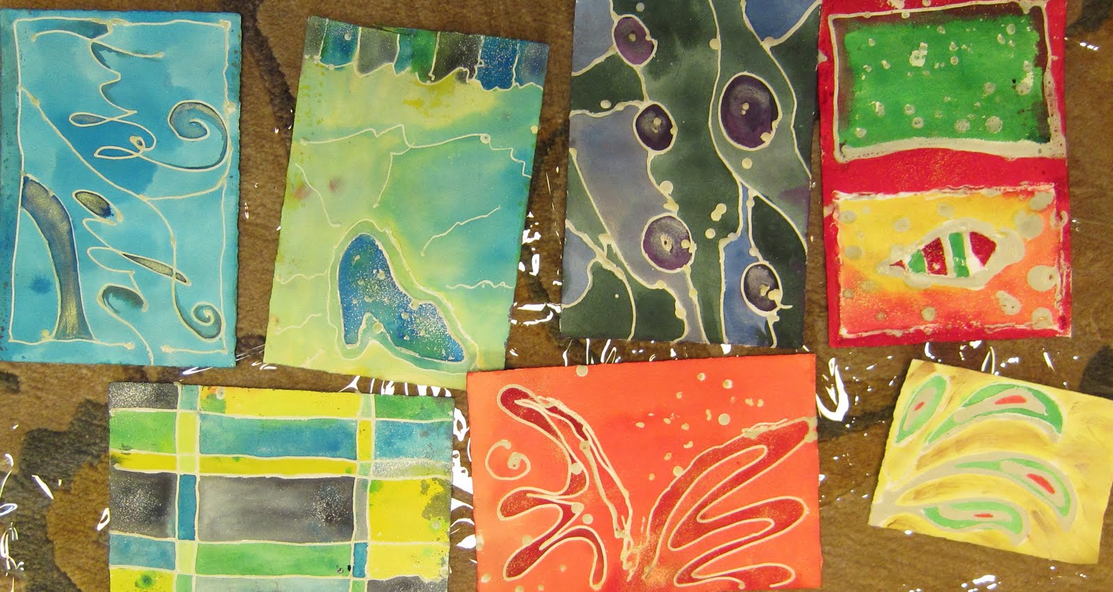 The NEW Ramblings of a Creative Mind: Batik on Paper, Dyeing for Fun