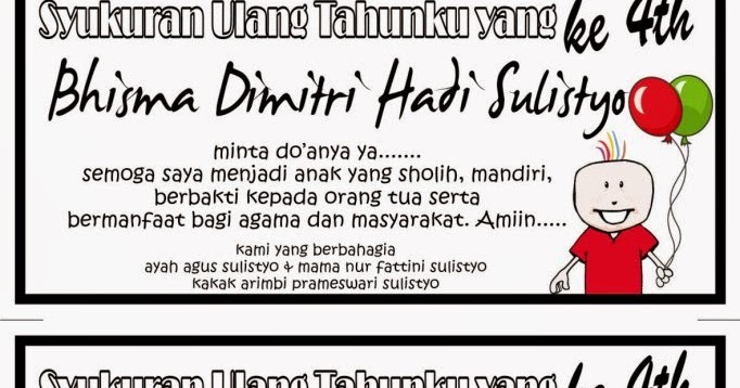 Ucapan Ulang Tahun Buat Anak Yatim Contoh L