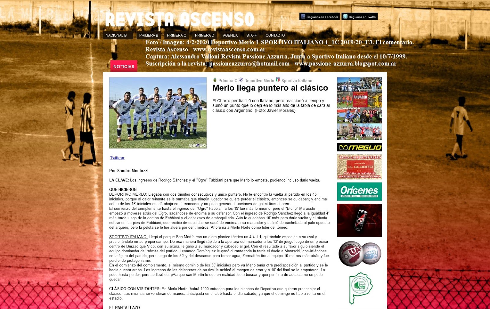 Fecha 09 - Deportivo Merlo - Ferrocarril Midland - Clausura 2020