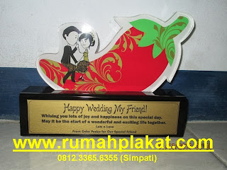 Plakat Wedding Pernikahan Surabaya, Tulisan di Plakat Pernikahan, 0812.3365.6355