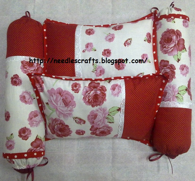Needles Crafts Baby pillow set closer look