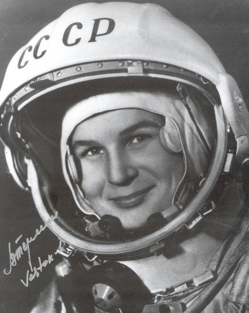 Tereshkova a sus 26 años.