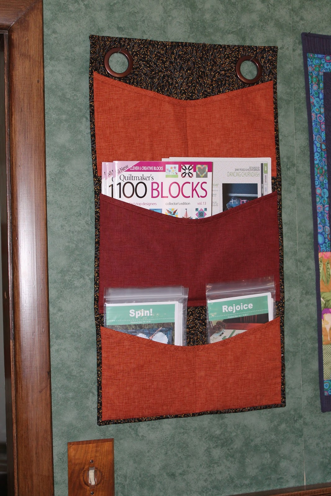 Quilting is more fun than Housework... Custom Wall Organizer