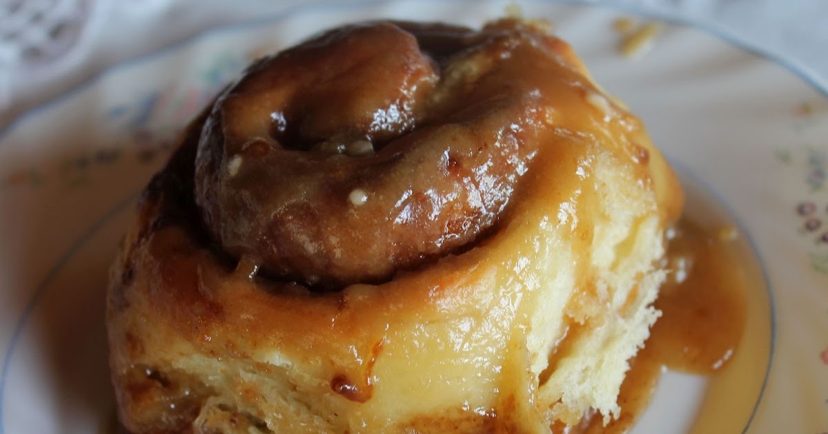 What A Dish! Buttermilk Cinnamon Rolls with Caramel Icing