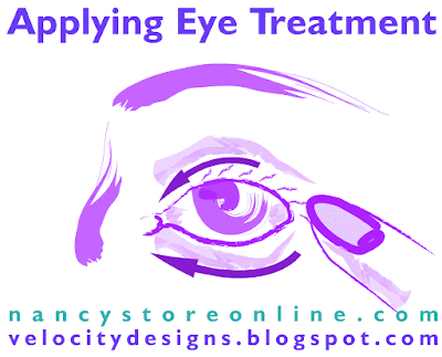 how to apply eye treatment or moisturizer