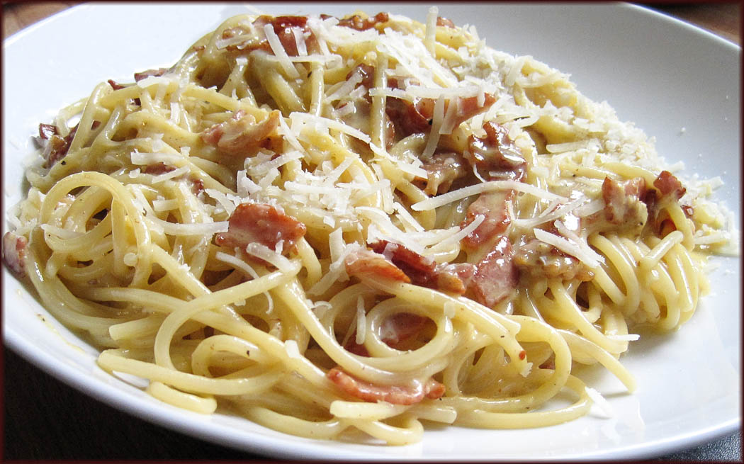 The Best Creamy Spaghetti alla Carbonara | A Glug of Oil