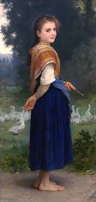 The Goose Girl painting William Adolphe Bouguereau