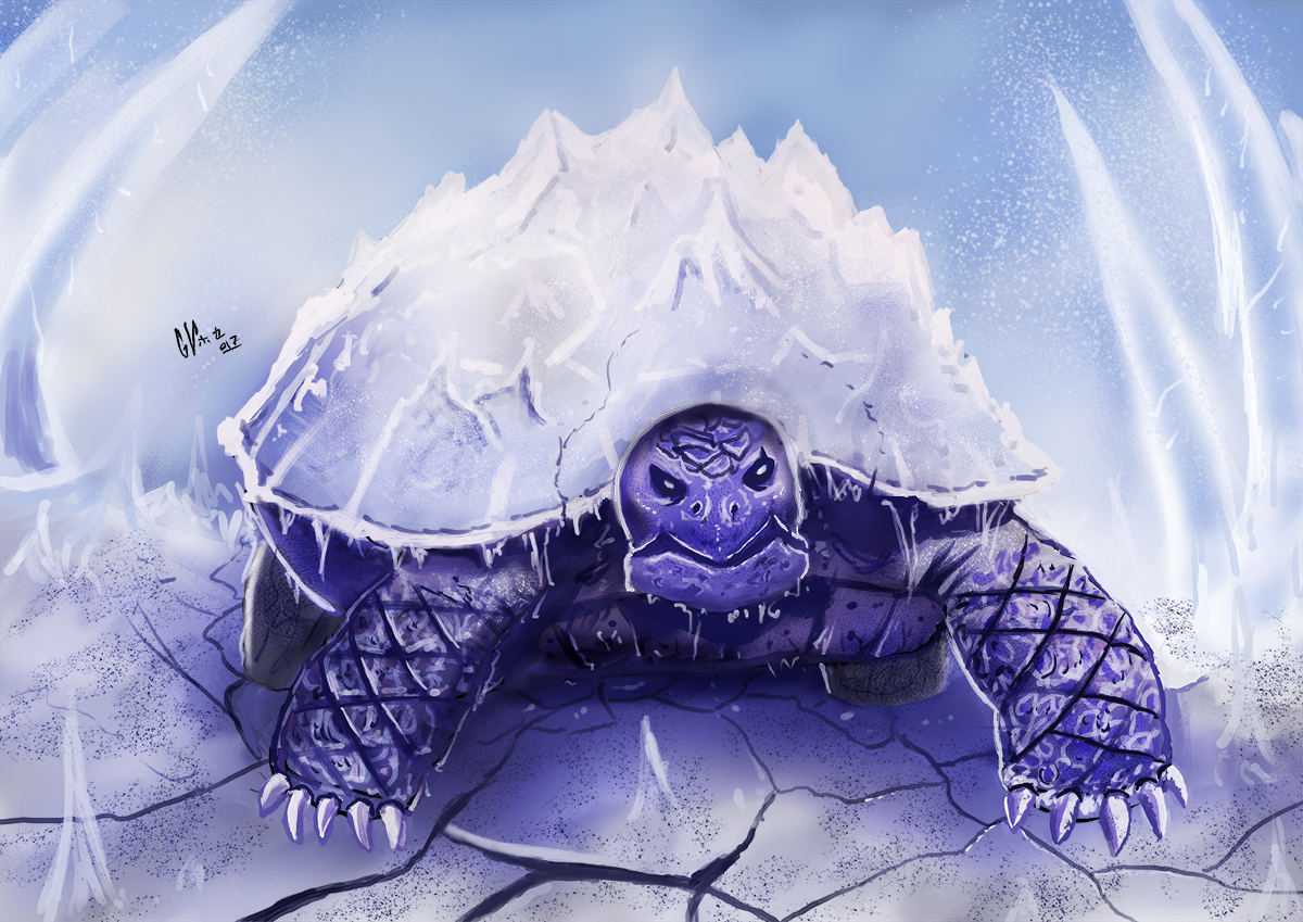 Vandrake's Drawings Ice Turtle