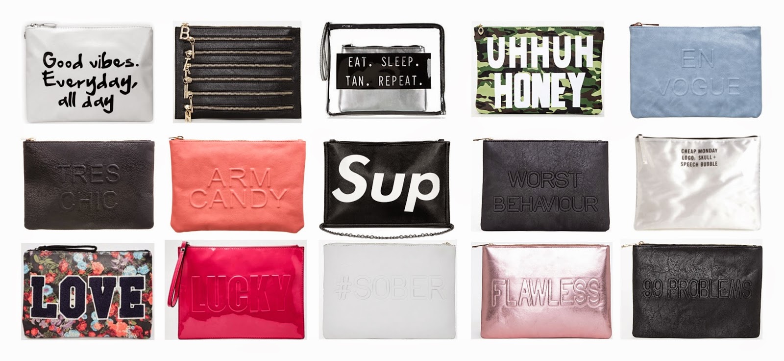 BAG EDIT SLOGAN CLUTCHES Shakarah AlexisWilson