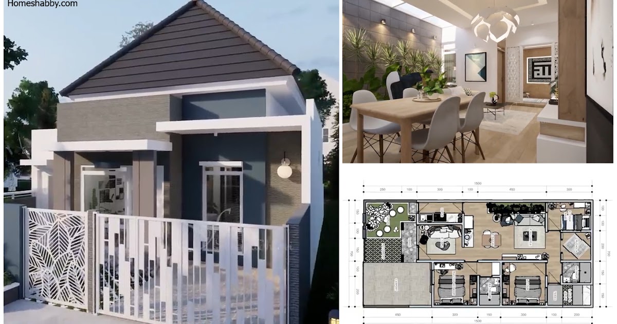 32+ Desain Rumah Minimalis 3 Kamar Tidur Dan Mushola Background