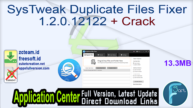 SysTweak Duplicate Files Fixer 1.2.0.12122 + Crack_ ZcTeam.id