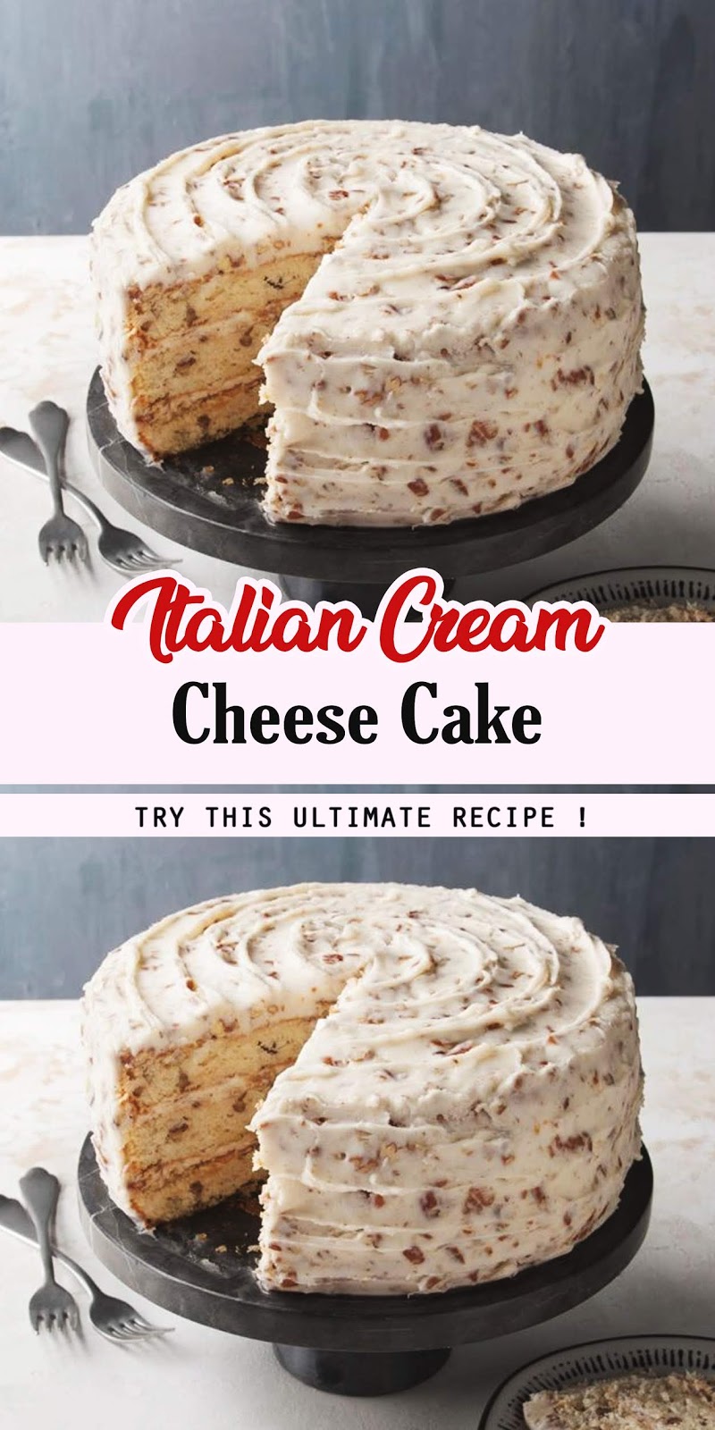Italian Cream Cheese Cake - Health hoki koki