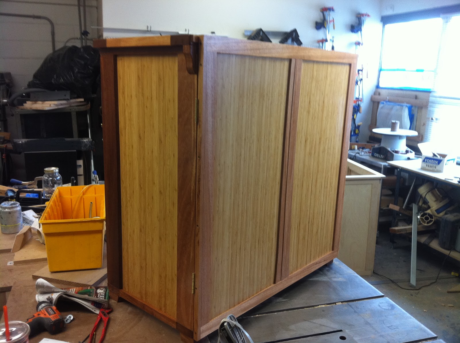 IDVW Design Mahogany and Bamboo stand is complete