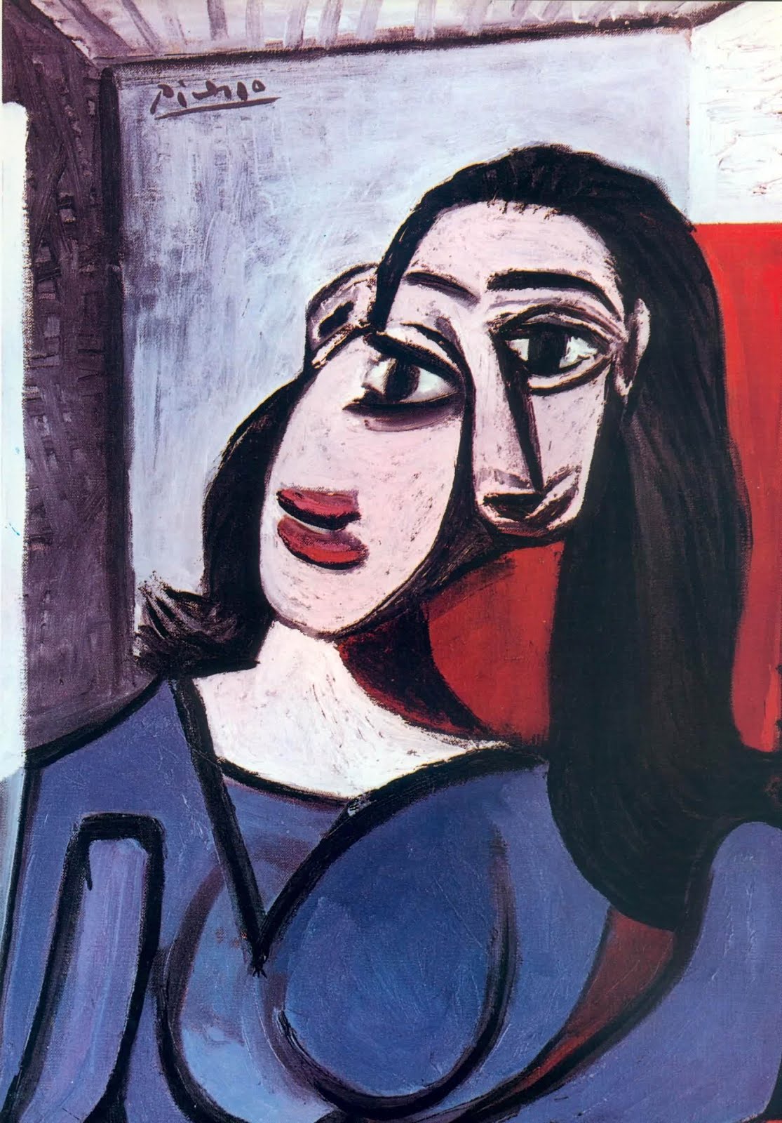 женщина не пьющая кофе картина пикассо.