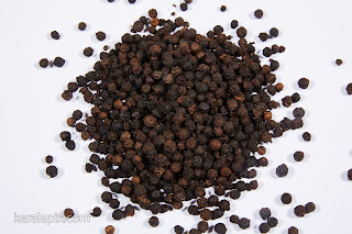 Black Pepper Spice in a white background