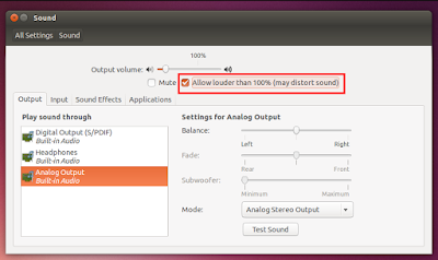 Cara mudah mem-boots volume suara di ubuntu linux