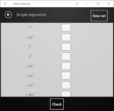 Math Extreme: New worksheets: Exponents