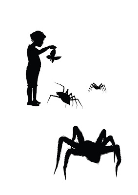 Ilustración en alto contraste de libro para niños. Ilustración en alto contraste de libro para niños.