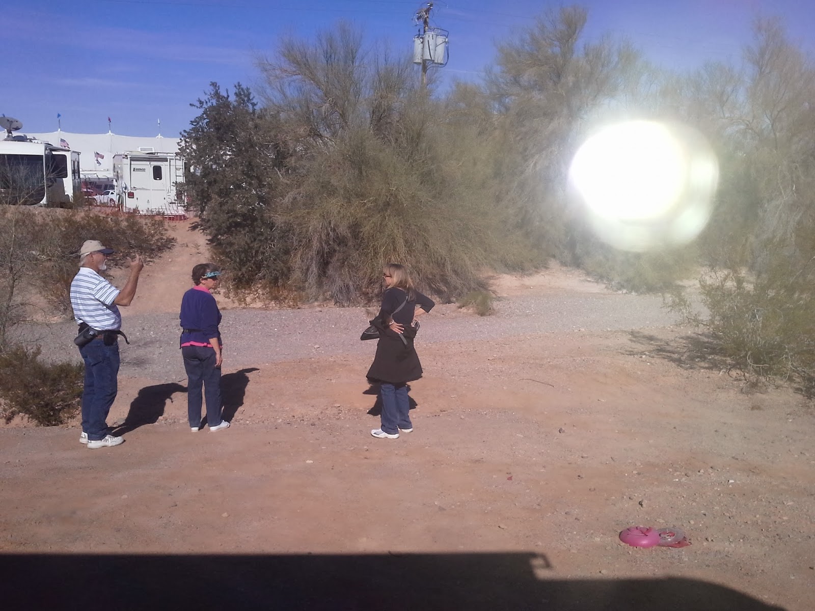 Class A Greyhounds...RVing with the big dogs! The Quartzsite Arizona