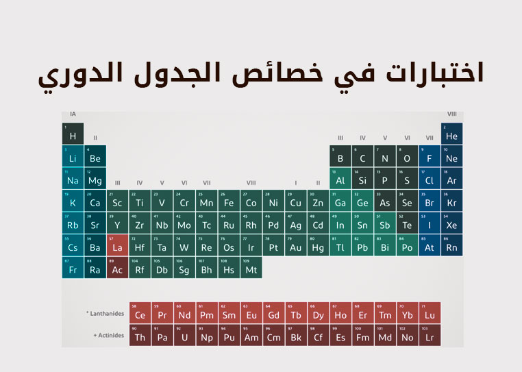 رتب العالم مندليف العناصر في الجدول الدورى حسب