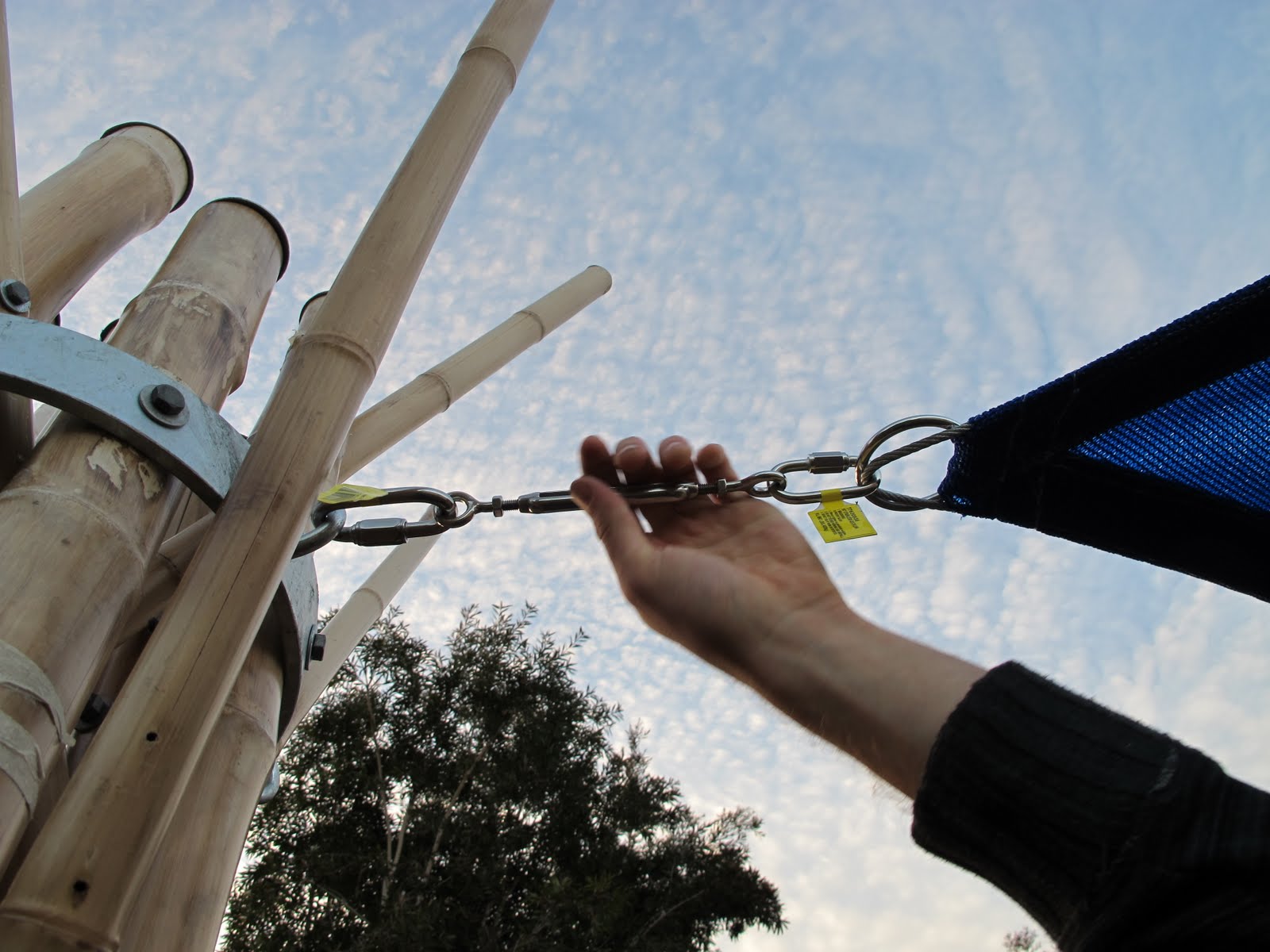 GardenAnnex Attaching the Shade Sails