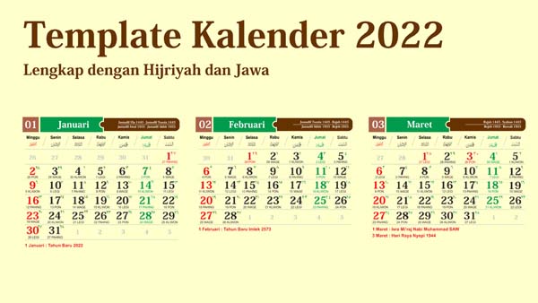 template kalender 2022 lengkap