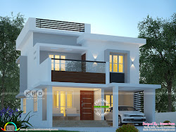 modern 1600 sq ft plan floor kerala bedrooms plans square feet ground duplex area bed keralahousedesigns single front storey bhk