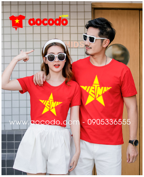 Áo phông cờ đỏ sao vàng đồng phục Tuyên Quang
